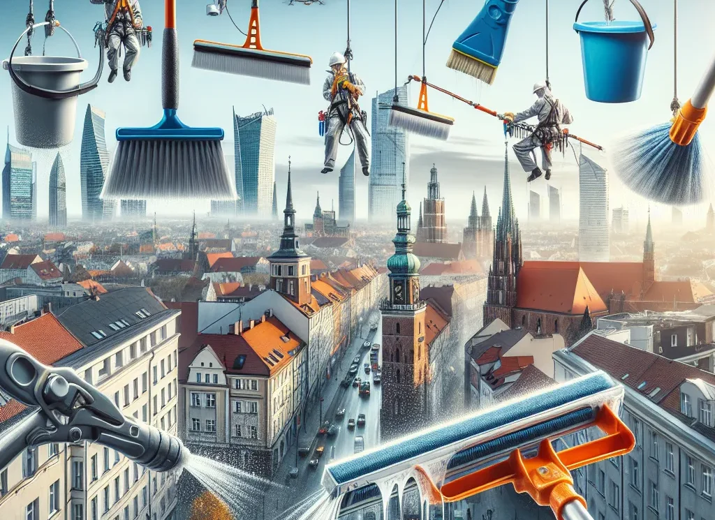 Sprzątanie Poznań nowoczesnym spojrzeniem na mycie okien na wysokości